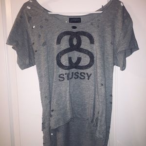 Stussy distressed tee